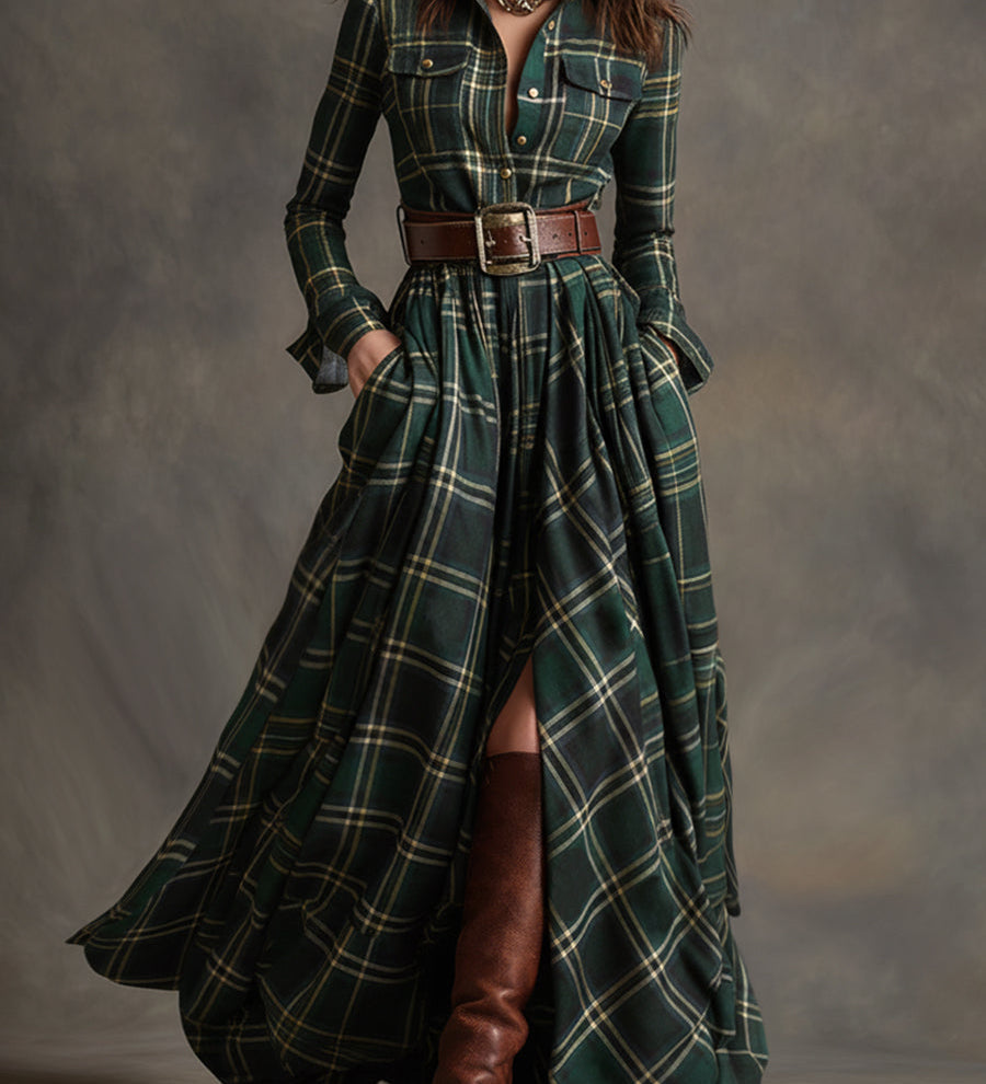 Hanna | Retro Maxi Šaty