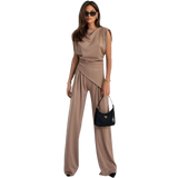 Sofia - Asymetrický komplet s drapovanými rameny