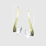 Elisa – Dvoubarevné náušnice s elegantním zakřivením