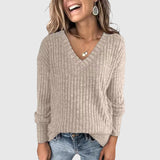 Deri – Svetr z vlny s výstřihem do V