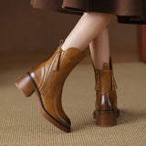 Sabine | Kožené kotníkové boty s rafinovaným zpracováním