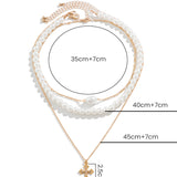 Perlový vícerozměrný náhrdelník