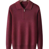 Gstaad Cashmere Quarter Zip Sweater