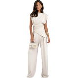 Sofia - Asymetrický komplet s drapovanými rameny