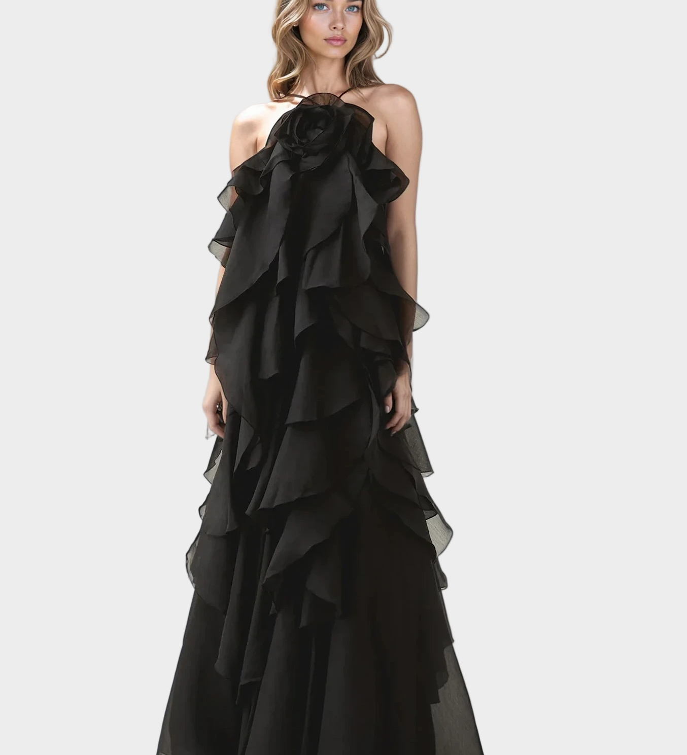 Maxi šaty s romantickým nádechem a aristokratickým stylem