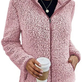 Vilibalda | Elegantní casual fleece bunda