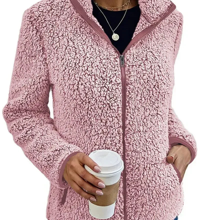 Vilibalda | Elegantní casual fleece bunda