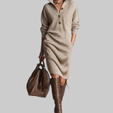 Scarlett | Elegantní zimní šaty s knoflíky