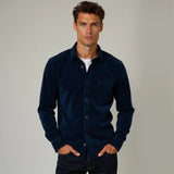 Melkon - Košeľa z Ryhovaného Manšestru z Čistej Bavlny