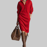 Scarlett | Elegantní zimní šaty s knoflíky