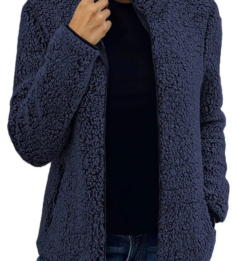 Vilibalda | Elegantní casual fleece bunda