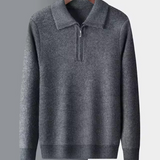 Gstaad Cashmere Quarter Zip Sweater