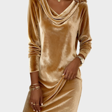 Fráňa - Volné sametové šaty