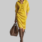 Scarlett | Elegantní zimní šaty s knoflíky