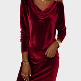 Fráňa - Volné sametové šaty