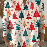 Eira - vánoční svetr s knoflíky