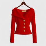 Avelora | Elegantní kardigan s knoflíky