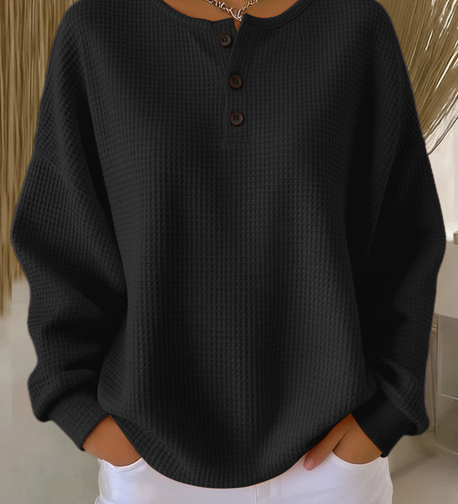 Snuvé™ – Volná mikina s kulatým výstřihem