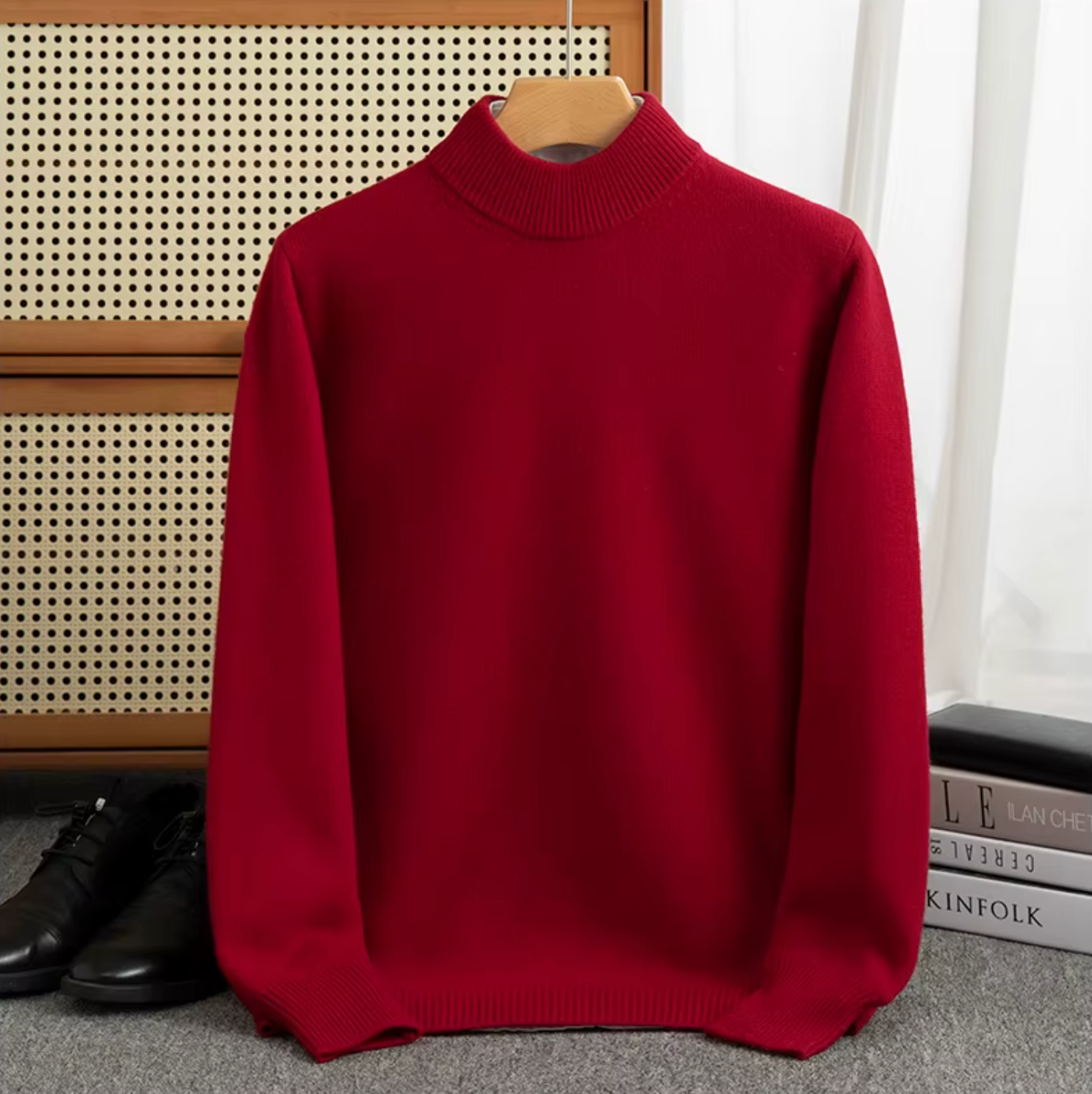 Marcin - Pull Homme en Cachemire Col Haut