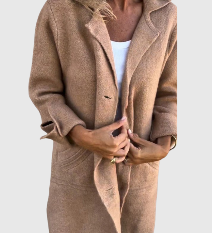 Léonie | Uvolněný dlouhý podzimní kabát