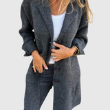 Léonie | Uvolněný dlouhý podzimní kabát