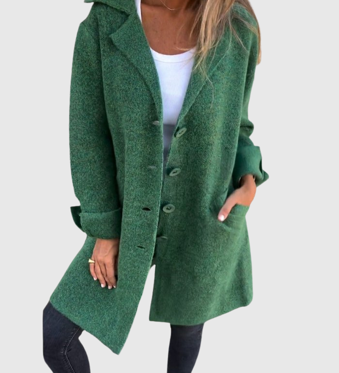 Léonie | Uvolněný dlouhý podzimní kabát