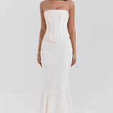 Evi | Šaty s vyšívaným korzetem