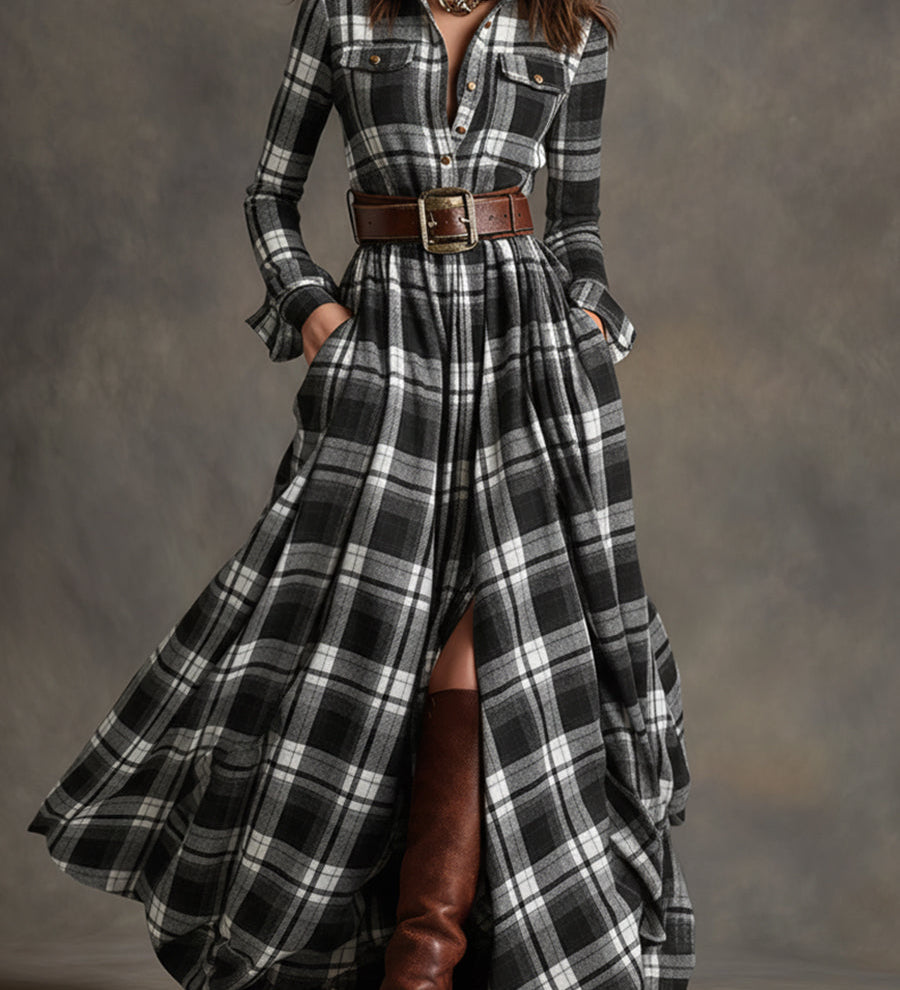 Hanna | Retro Maxi Šaty