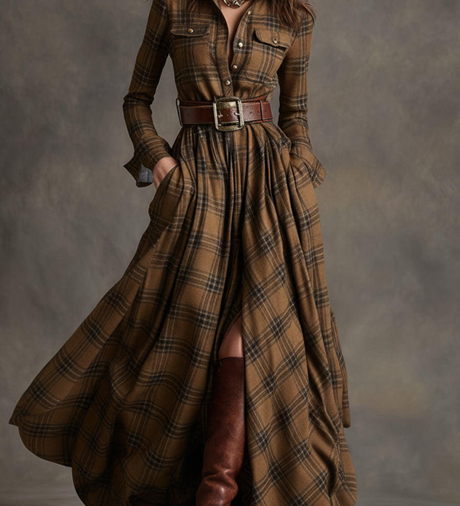 Hanna | Retro Maxi Šaty