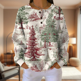 Ariana - vánoční svetr s knoflíky