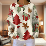 Evie - vánoční svetr s knoflíky