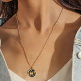 Boho náhrdelník Slunce Měsíc