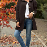 MOANA | Klasický oversize kabát s detaily v podobě mašlí