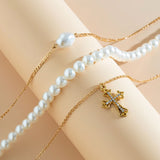 Perlový vícerozměrný náhrdelník