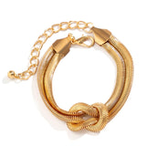 Náramek z hadí kosti s řetězem