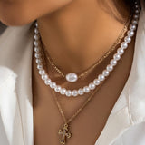 Perlový vícerozměrný náhrdelník