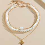 Perlový vícerozměrný náhrdelník