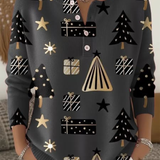 Amelia – vánoční svetr s knoflíky