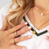 Trojité Lesklé Prsten