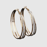 Elisa – Vintage zlaté náušnice s leskem