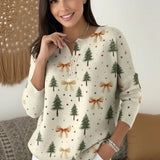 Ruby - vánoční svetr s knoflíky