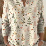 Lucy - vánoční svetr s knoflíky