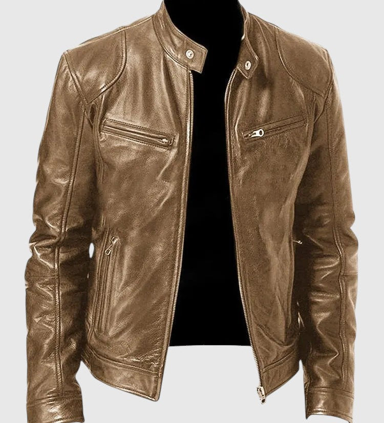 Henry - Ležérní kožená bunda pro muže