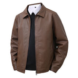 Elegantní Kožená Bomber