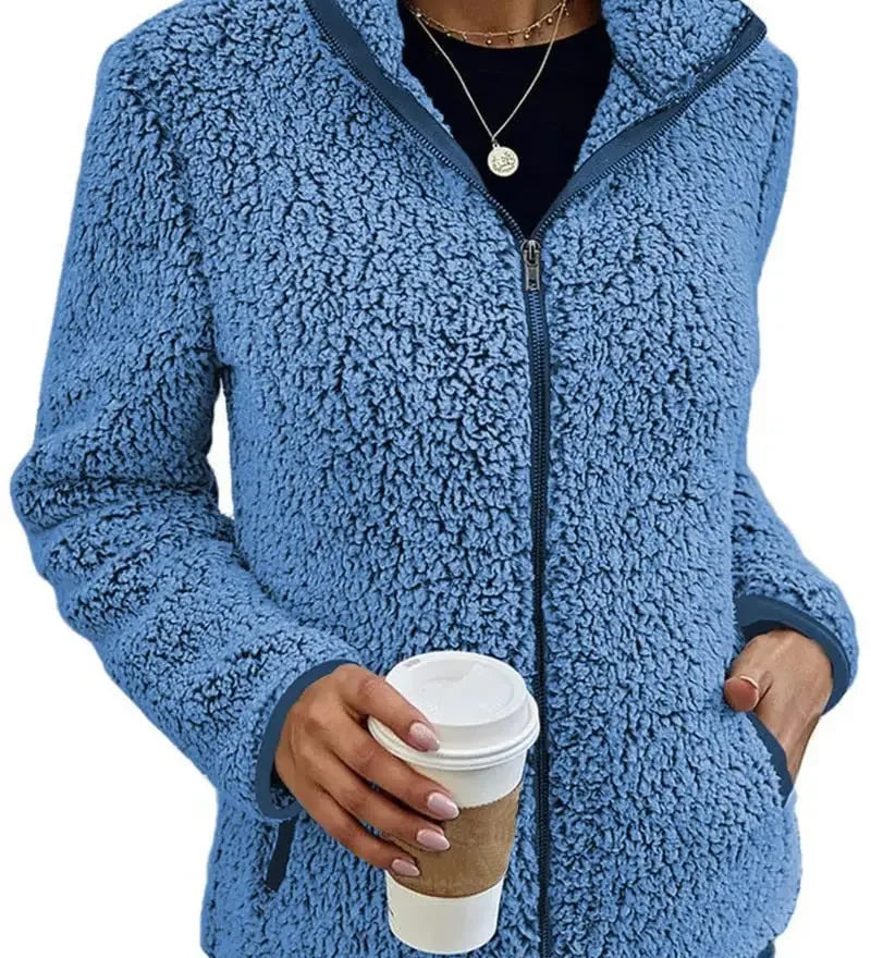 Vilibalda | Elegantní casual fleece bunda