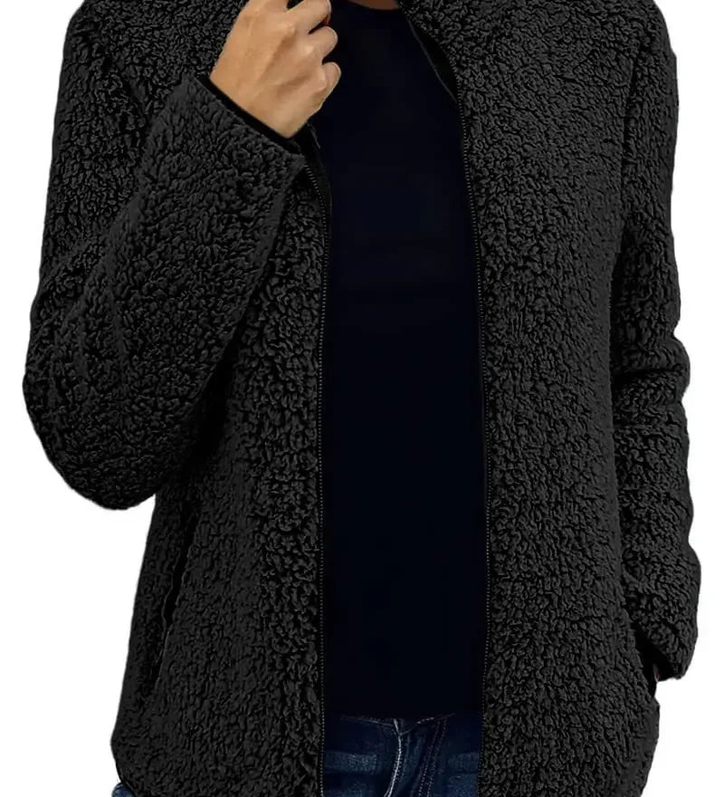 Vilibalda | Elegantní casual fleece bunda