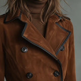 Renata | Dlouhý kabát s černými detaily