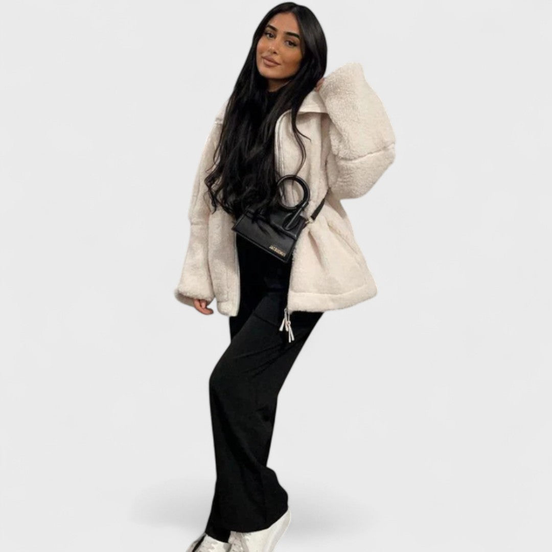 Kaja - Měkký plyšový kabát