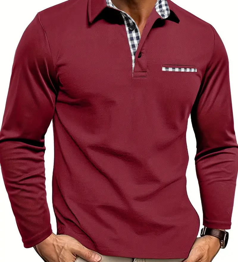 Estevan - Prémiové Polo s Károvanými Detailmi