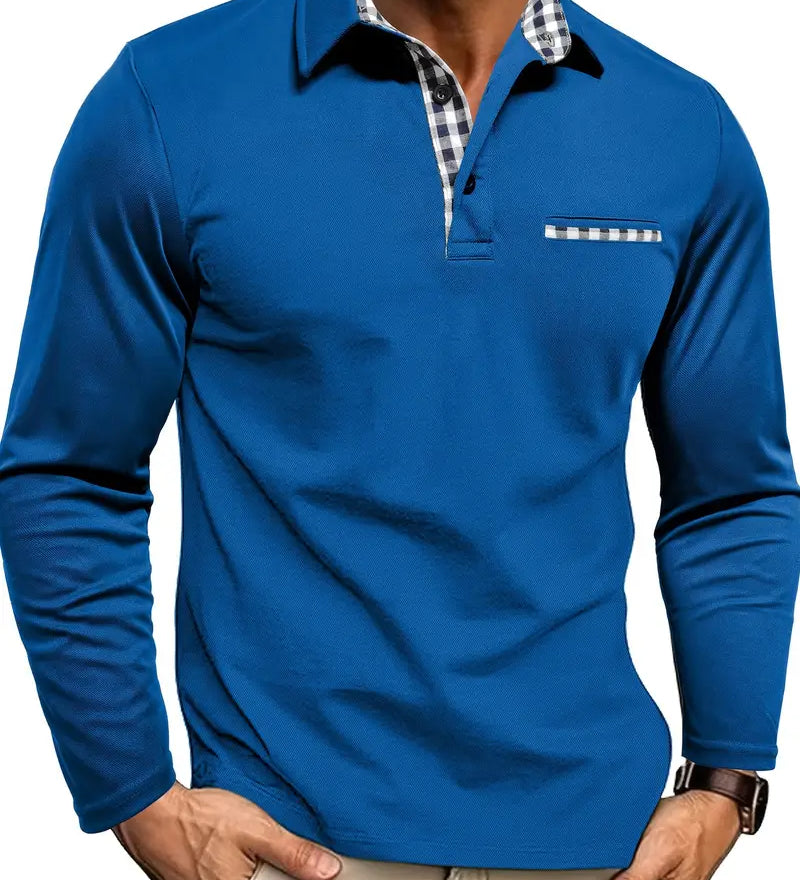 Estevan - Prémiové Polo s Károvanými Detailmi